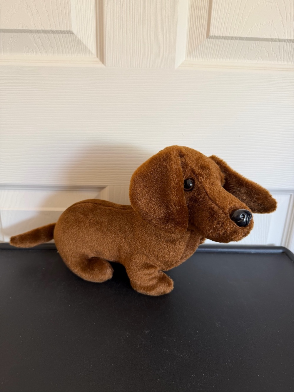 DanDee brown dachshund (wiener dog) plush dog.